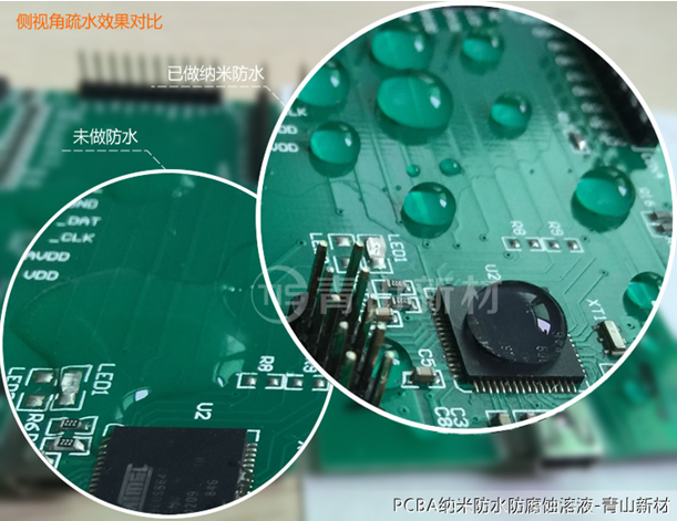 納米涂層表面疏水現象